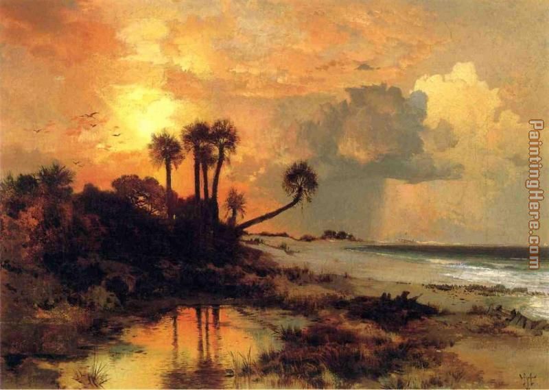 800x569 Thomas Moran Fort George Island Painting Anysize 50% Off - Thomas Moran Painting