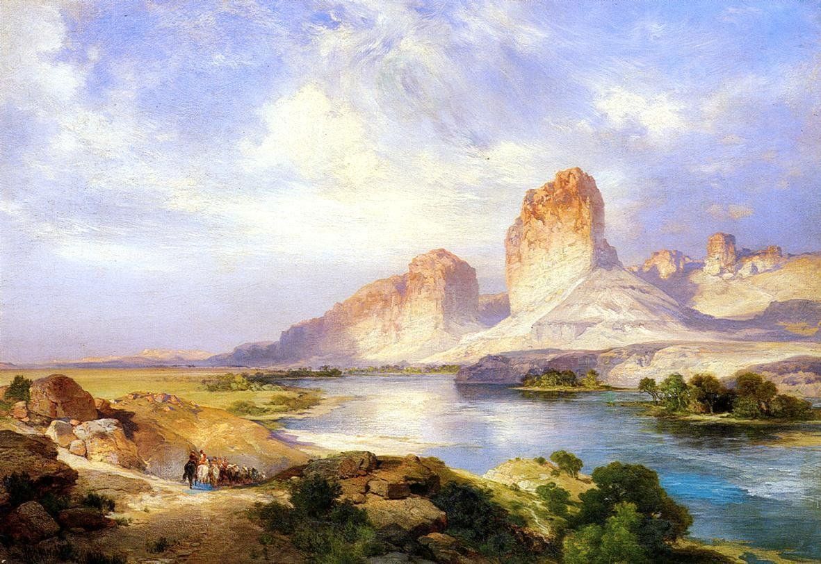 1181x812 Thomas Moran Green River, Wyoming Painting - Thomas Moran Painting