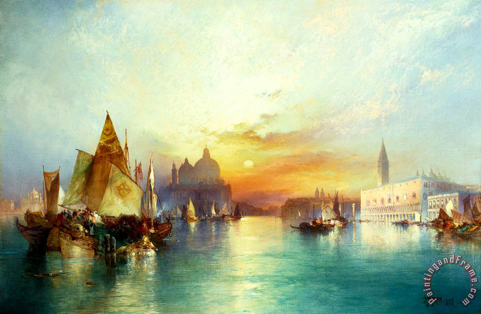 960x626 Thomas Moran Venice Painting - Thomas Moran Painting