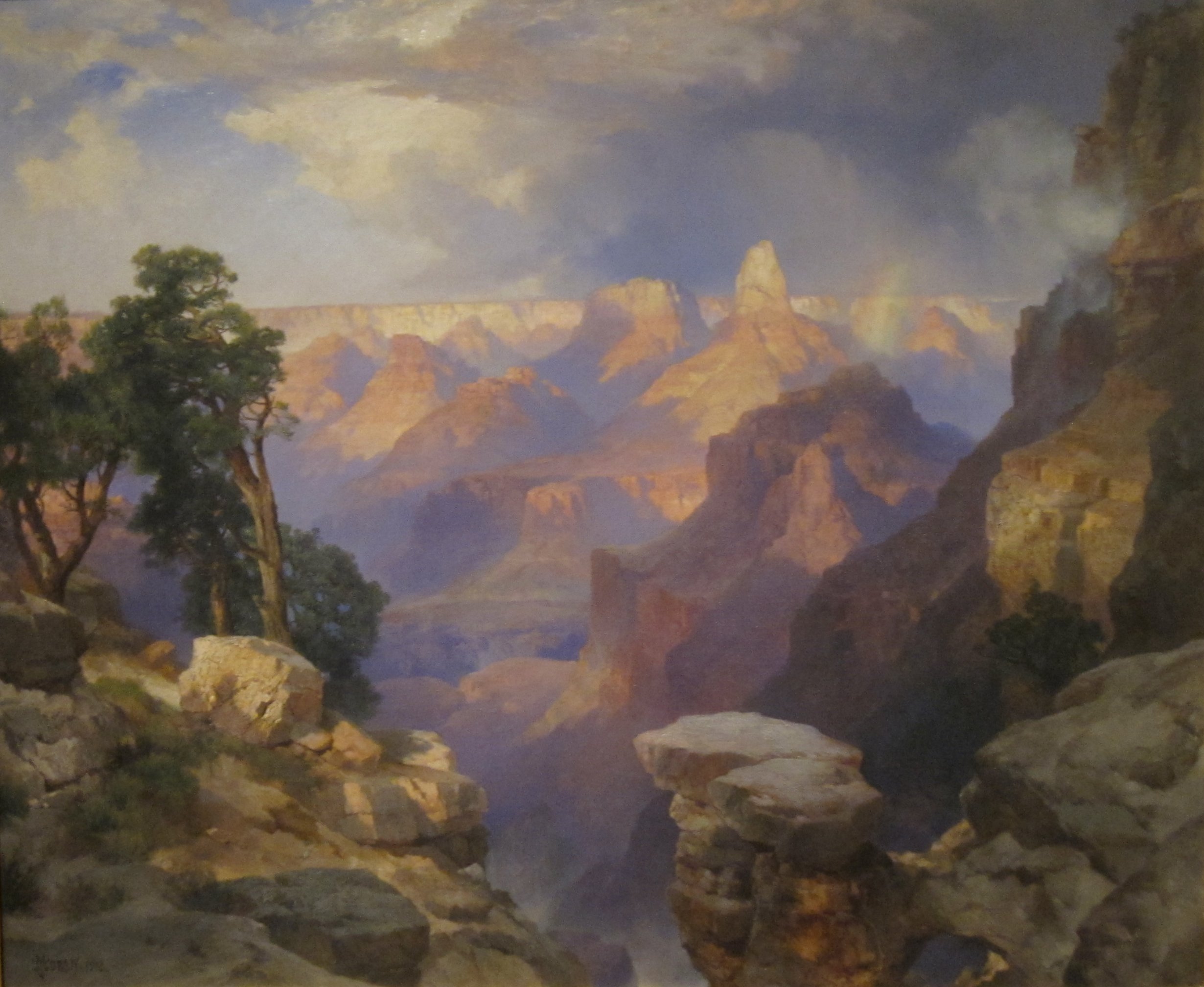 2460x2016 File'Grand Canyon With Rainbow' By Thomas Moran, 1912.jpg - Thomas Moran Painting