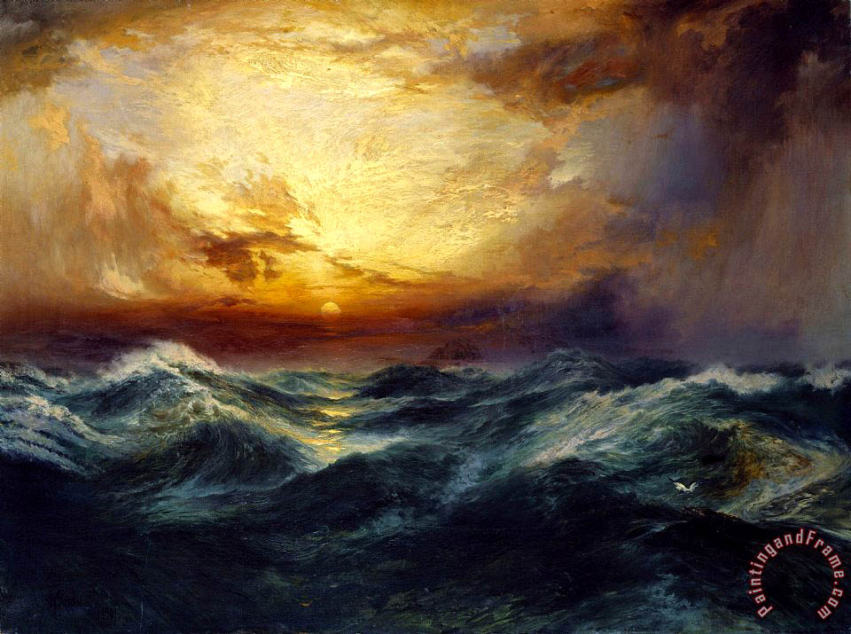 960x715 Thomas Moran Sunset After A Storm Painting - Thomas Moran Sunset Painting