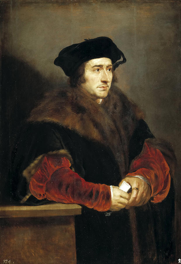 620x900 Portrait Of Sir Thomas More Painting By Peter Paul Rubens - Thomas More Painting
