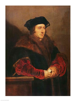 324x432 Portrait Of Sir Thomas More Fine Art Print By Peter Paul Rubens - Thomas More Painting