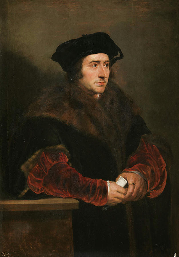 626x900 Sir Thomas More Painting By Peter Paul Rubens - Thomas More Painting