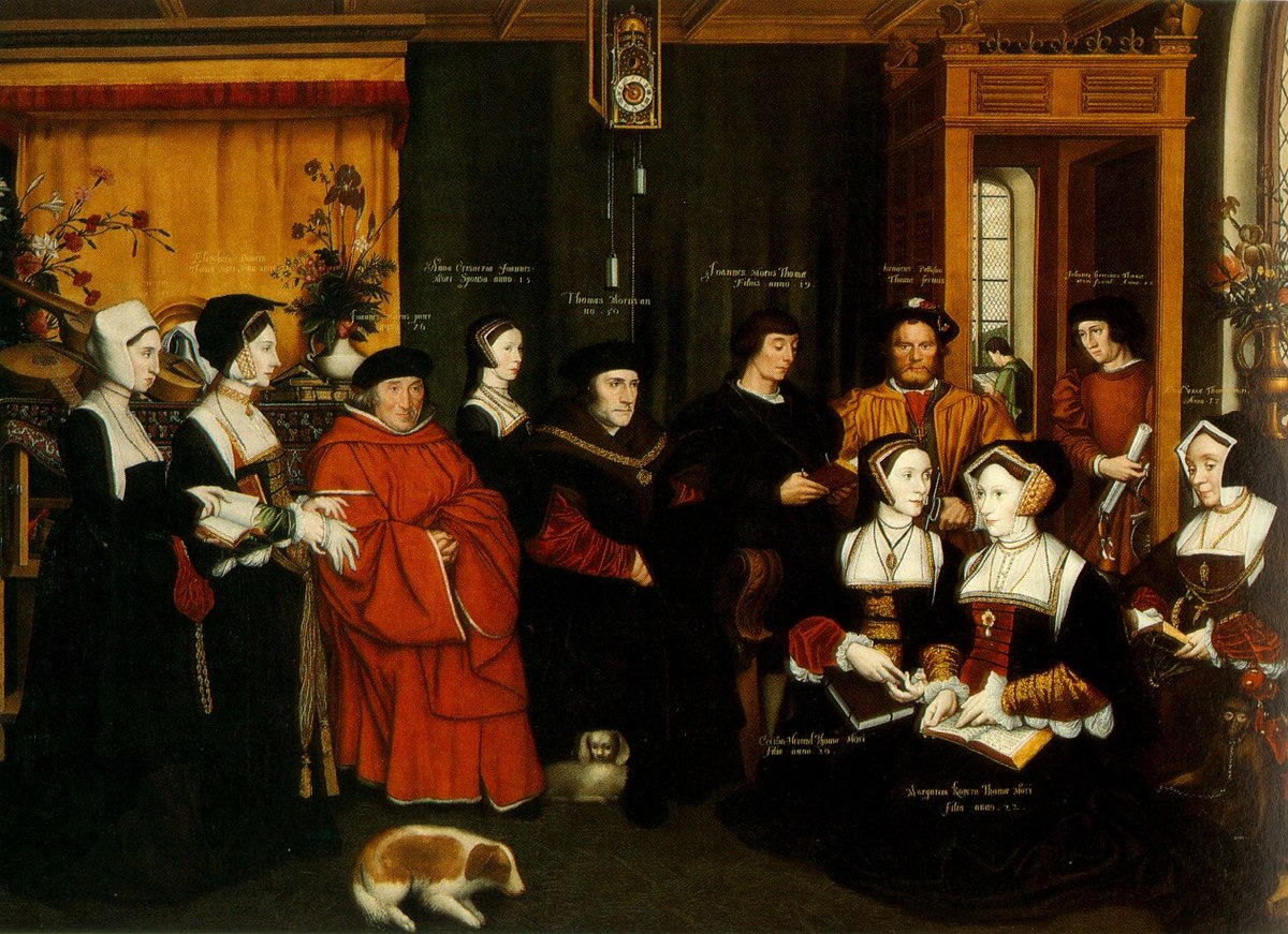 1200x871 Sir Thomas More And Family - Thomas More Painting