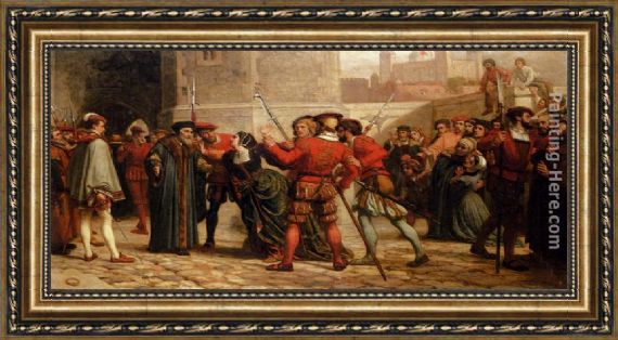 570x314 William Frederick Yeames The Meeting Of Sir Thomas More With His - Thomas More Painting