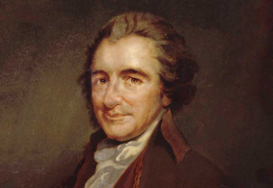870x600 The Riposte Of Thomas Paine To Edmund Burke Of A Man - Thomas Paine Painting
