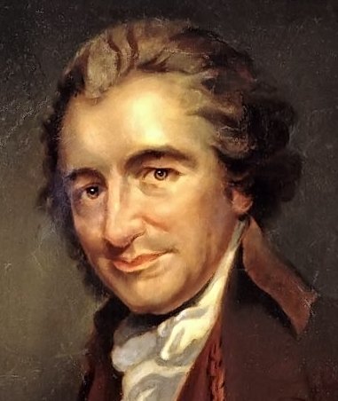 381x452 Thomas Paine Cropped Painting Unknown Artist Oil Paintings - Thomas Paine Painting