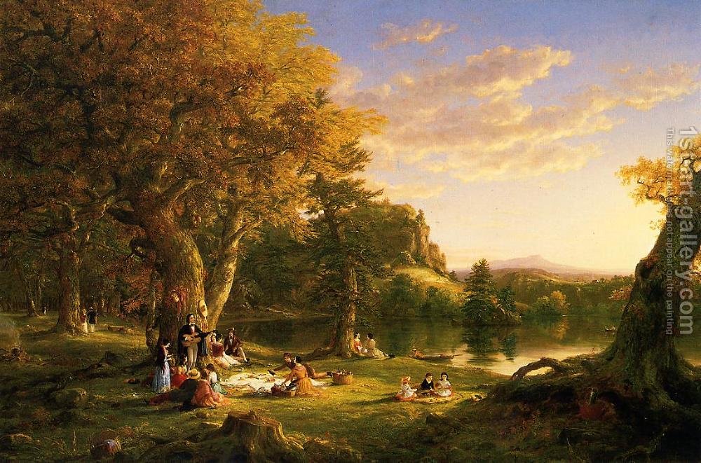 1000x661 The Picnic 1846 Thomas Cole Reproduction 1st Art Gallery - Thomas Painting