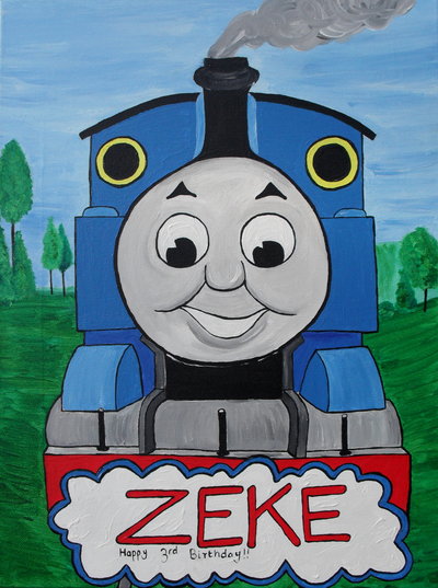 400x537 Thomas The Tank Engine By X Xspitfirex X - Thomas The Train Painting