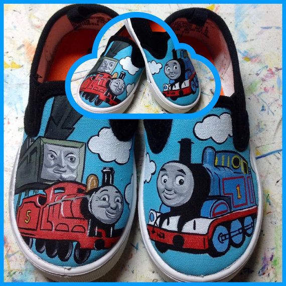570x570 Thomas The Train Inspired Custom Painted By Laceyscraftyletters - Thomas The Train Painting