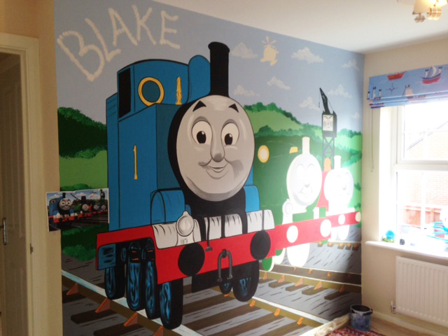 640x480 Joanna Perry - Thomas The Train Painting