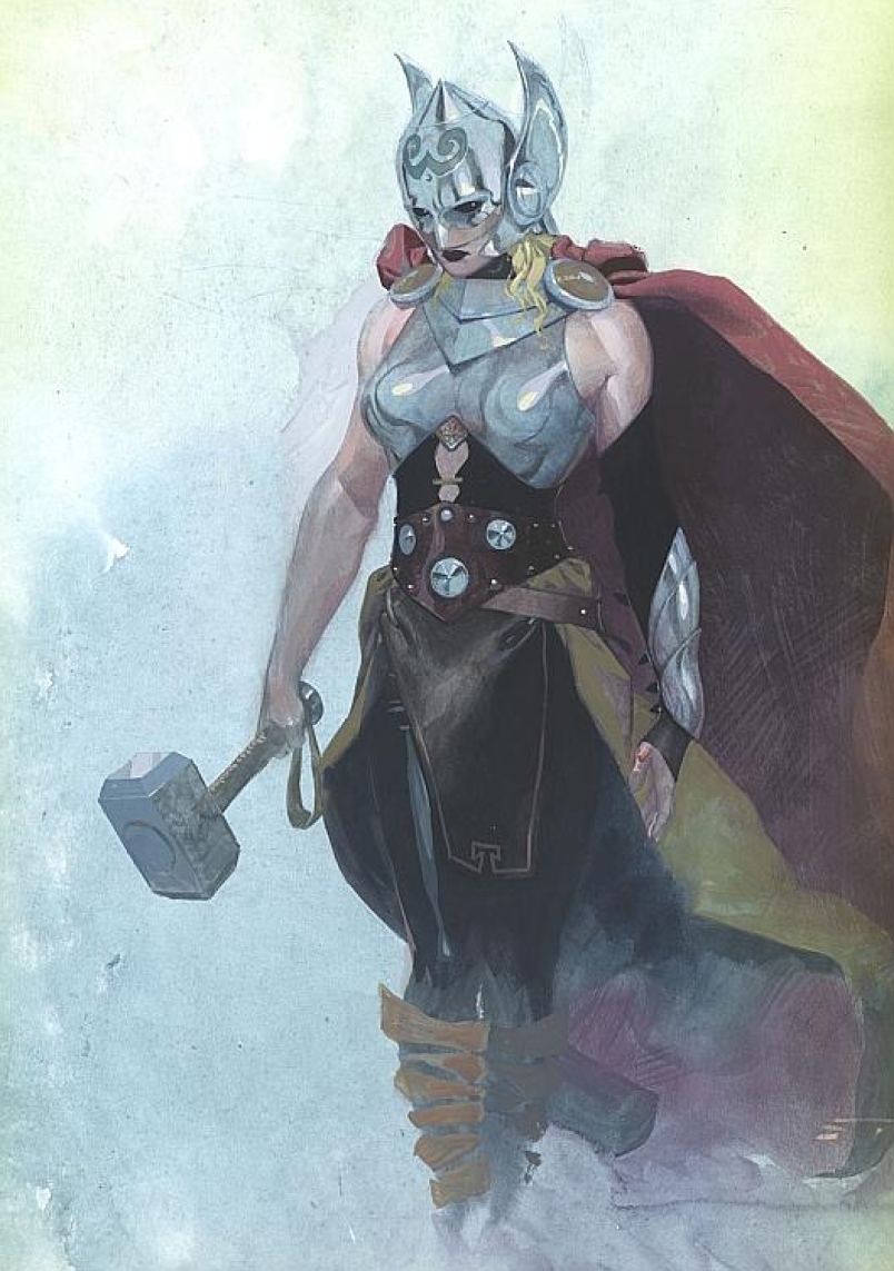 804x1143 Oh, My Pop Culture Pantheon Differences Between Marvel's Thor - Thor Norse Mythology Painting