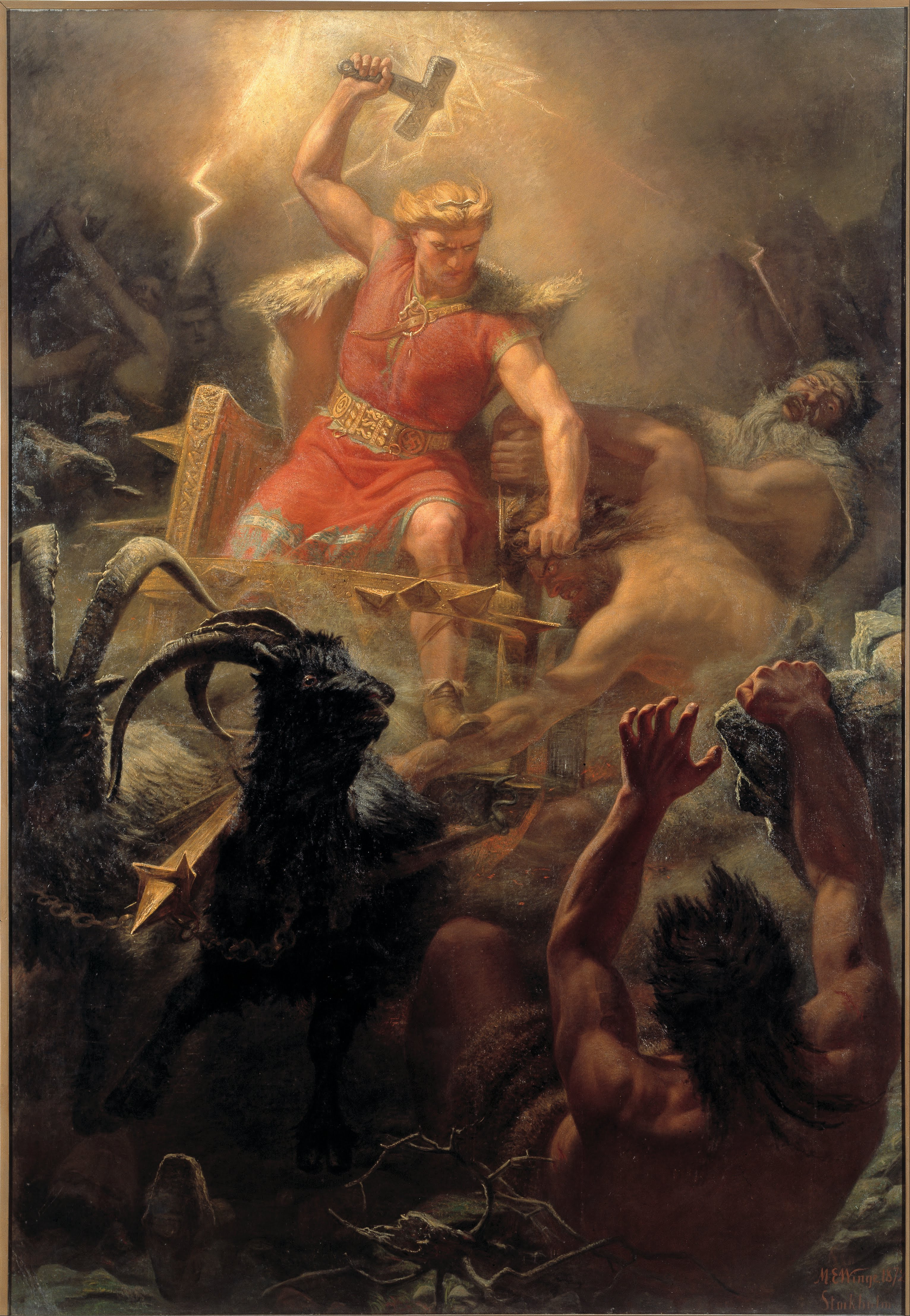 3063x4430 Thor - Thor Norse Mythology Painting