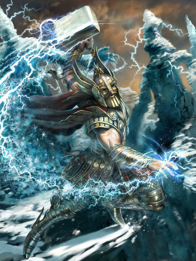 774x1032 Thor The Norse God - Thor Norse Mythology Painting