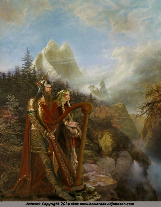 518x666 Njord Niord The Norse God Of The Seand Seafarersndlso - Thor Norse Painting