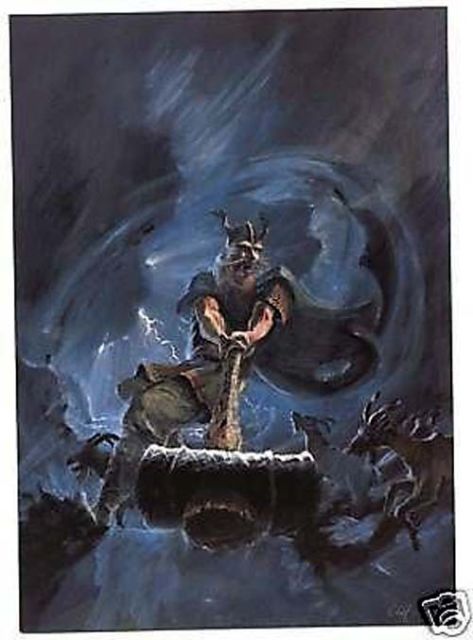 473x640 Norse Mythology Collection On Ebay! - Thor Norse Painting