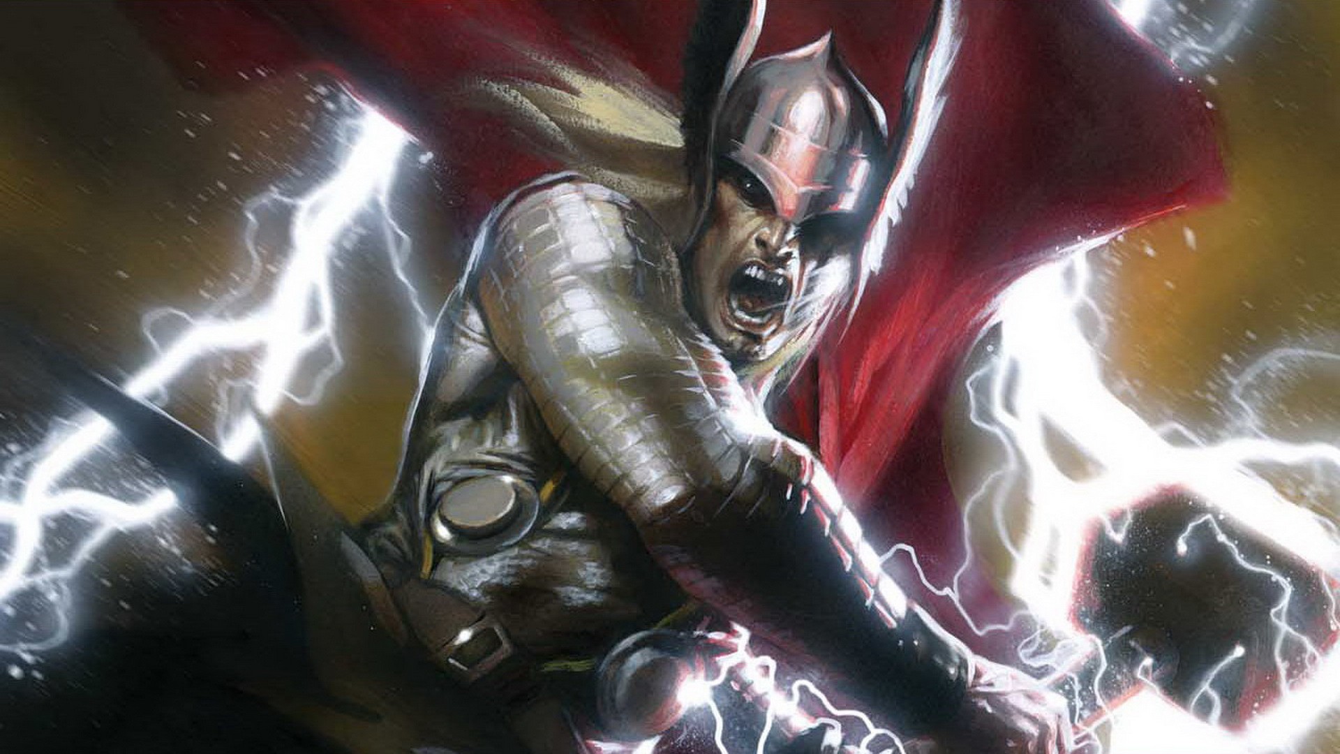 1920x1080 Oh, My Pop Culture Pantheon Differences Between Marvel's Thor - Thor Norse Painting