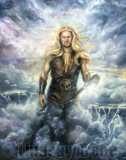 433x550 Pin By Star Takemoto On Gods And Goddess' Walked The Earth - Thor Norse Painting