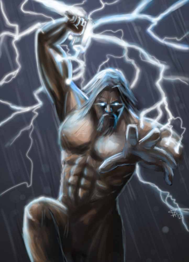 722x999 Thor - Thor Norse Painting