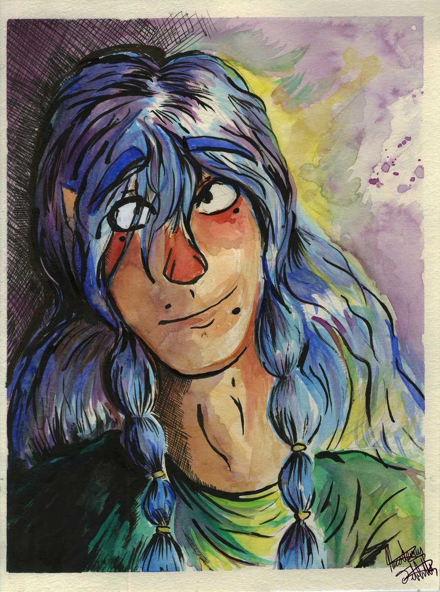 892x1200 Nick Tibbitts On Twitter Watercolor Paintings Of Norse Gods - Thor Norse Painting