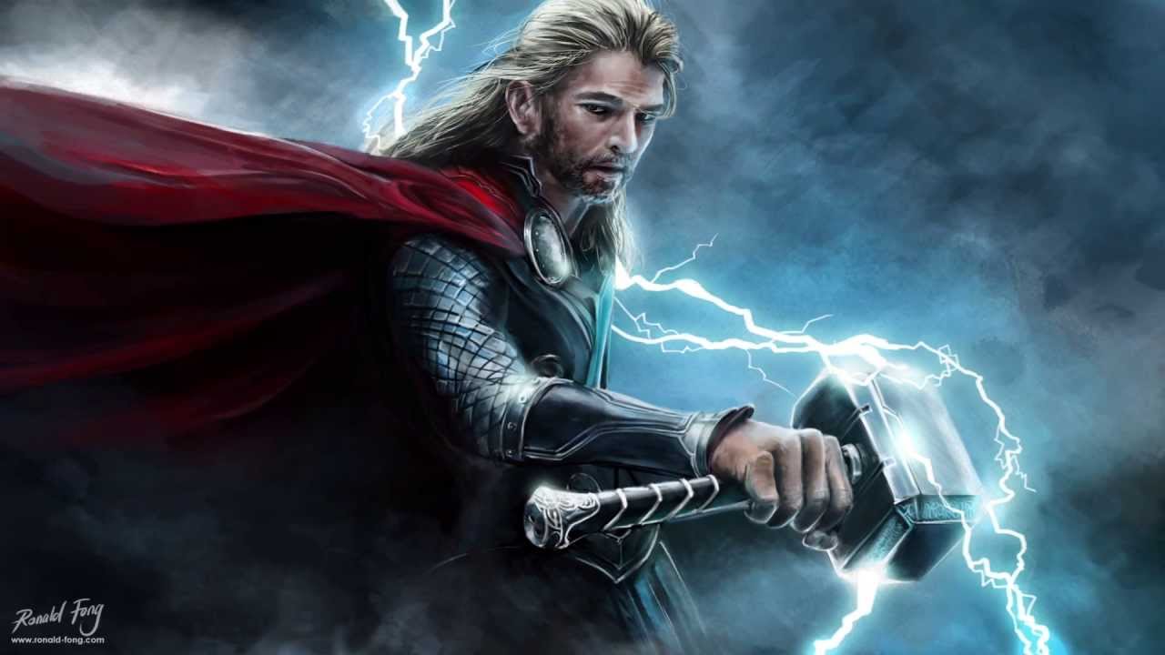 1280x720 Thor The Dark World (2013) Speed Painting By Ronald Fong - Thor Painting