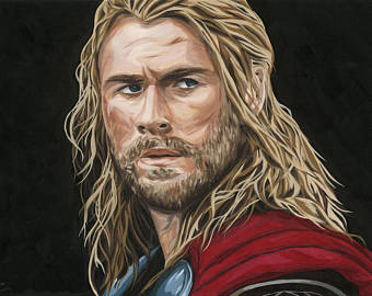340x270 Thor Painting Etsy - Thor Painting