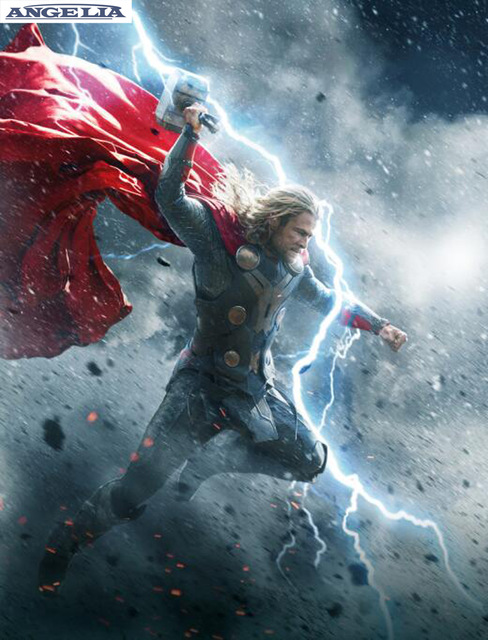 488x640 Painting By Numbers Thor Super Handsome Hercules Canvas Art Print - Thor Painting
