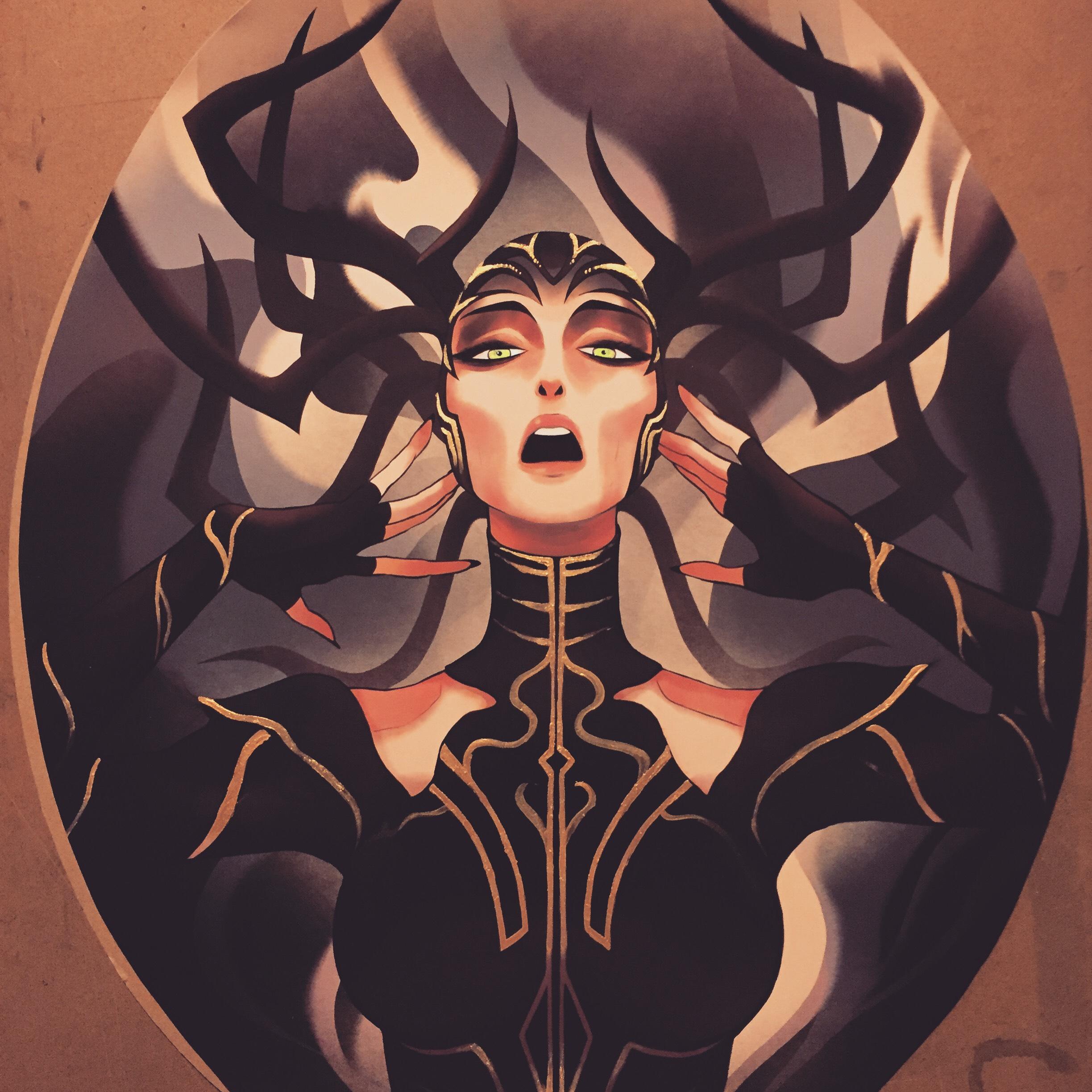 2447x2447 Painting Gold Finishes For Thor Ragnarok Art Show This Friday - Thor Painting