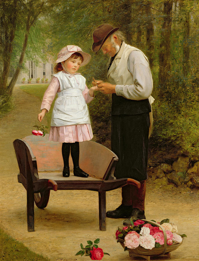 687x900 The Thorn Painting By James Hayllar - Thorn Painting