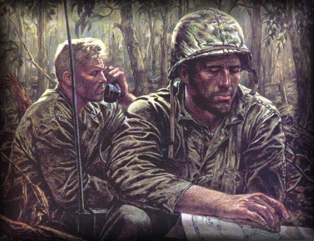 640x492 This Is Sad Sack Calling Charlie Blue - Thousand Yard Stare Painting