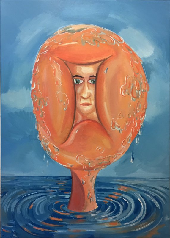 572x800 Tomasz Kowalski - Thousand Yard Stare Painting