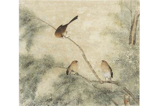 540x360 Lin Zhuang, Chinese Painting Of Three Birds Possibly Song Dynasty - Three Birds Painting