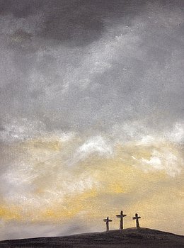 260x350 Scott Brennan Artwork Collection Landscapes - Three Crosses Painting