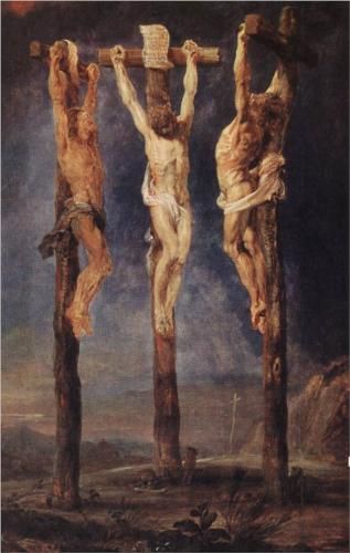 317x500 The Three Crosses Por Peter Paul Rubbens. Italian Art - Three Crosses Painting