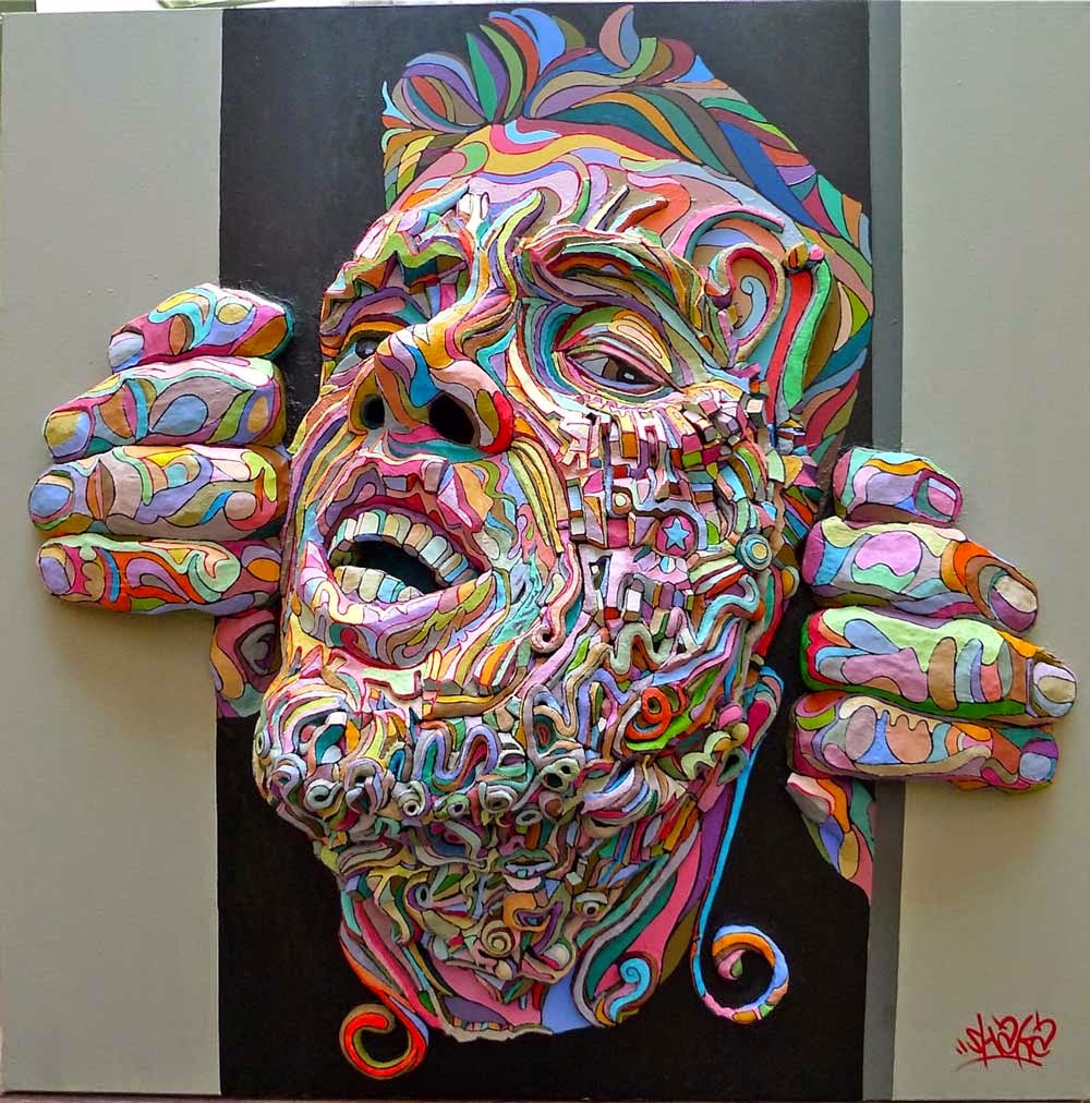 1000x1012 Simply Creative Three Dimensional Paintings By Shaka - Three Dimensional Painting