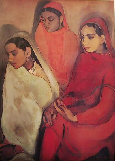 399x557 When Amrita Sher Gil Vowed To Seduce Khushwant Singh To Take - Three Girls Painting