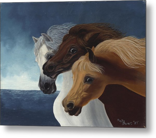 600x533 Three Horses Painting By Paul - Three Horses Painting
