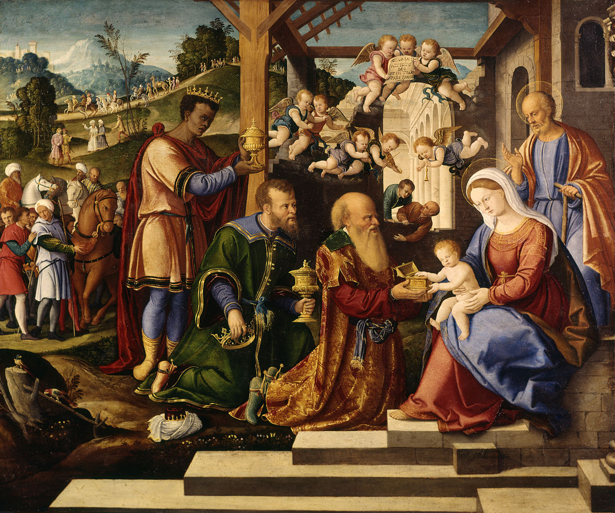 1226x1024 Filegirolamo Da Santacroce - Three Kings Painting