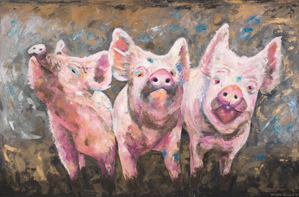 1164x768 Three Little Pigs - Three Little Pigs Painting
