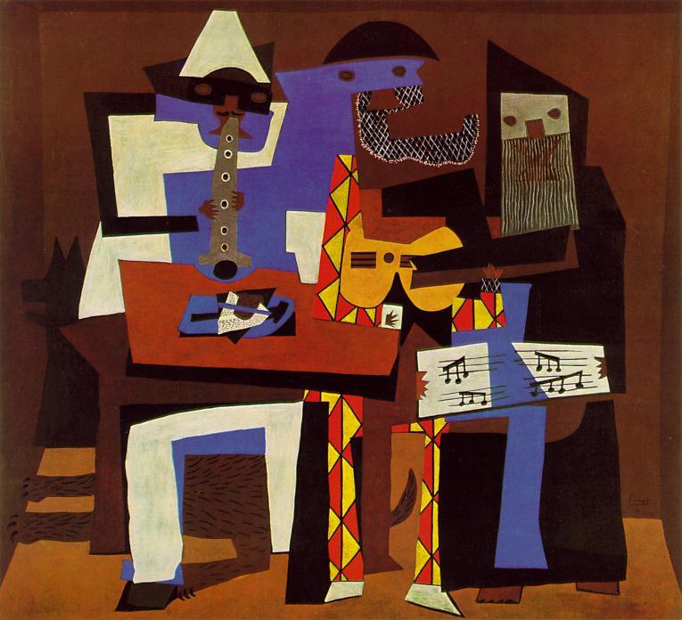 765x696 Pablo Picasso Three Musicians Painting Framed Paintings For Sale - Three Musicians Painting