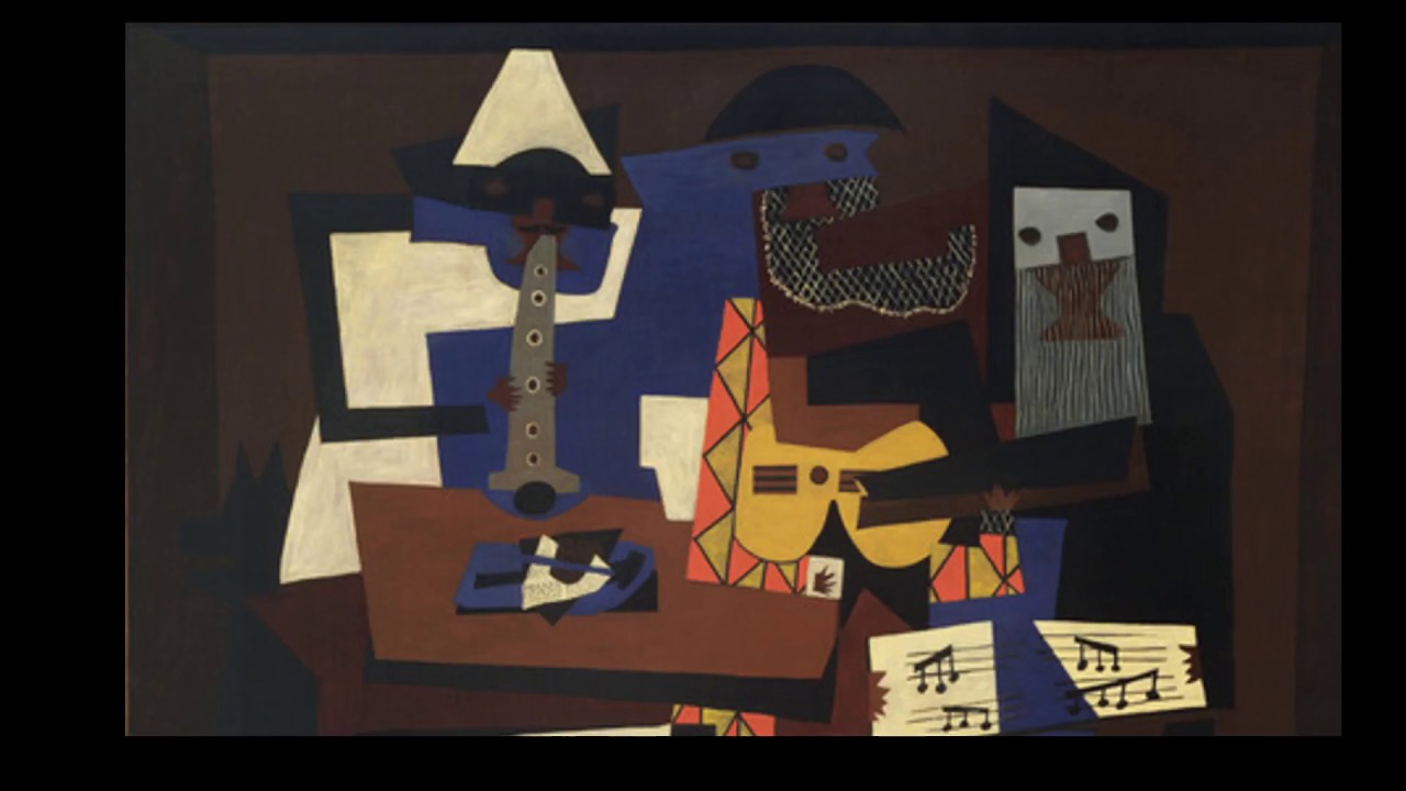 1280x720 Cubism's Stages And Pablo Picasso's Three Musicians, 1921 - Three Musicians Painting