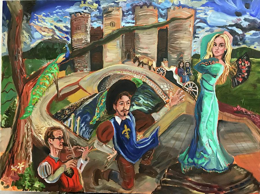 900x672 The Three Musketeers Painting By Charles Paine - Three Musketeers Painting