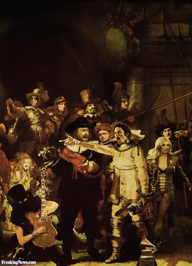 800x1108 Michael Jackson In Rembrandt Painting Pictures - Three Musketeers Painting