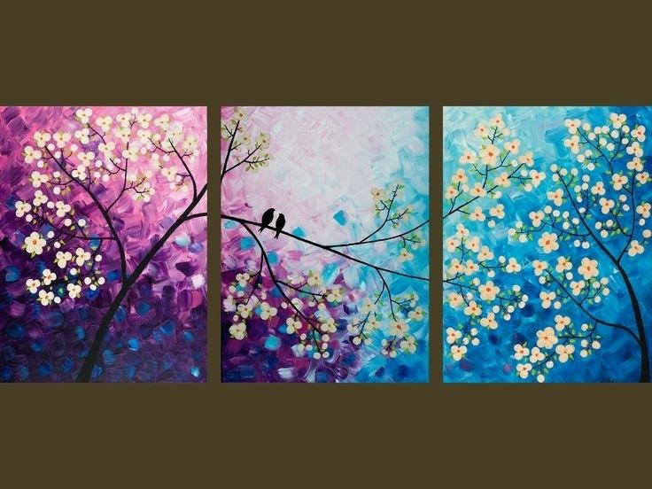 736x552 Bird Canvas Art Three Canvas Painting Bird Canvas Paintings - Three Painting