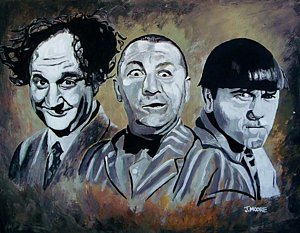 300x233 Three Stooges Paintings Fine Art America - Three Stooges Painting