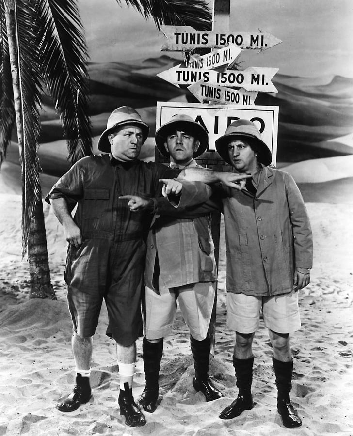 728x900 Which Way To Tunis Photograph By The Three Stooges - Three Stooges Painting