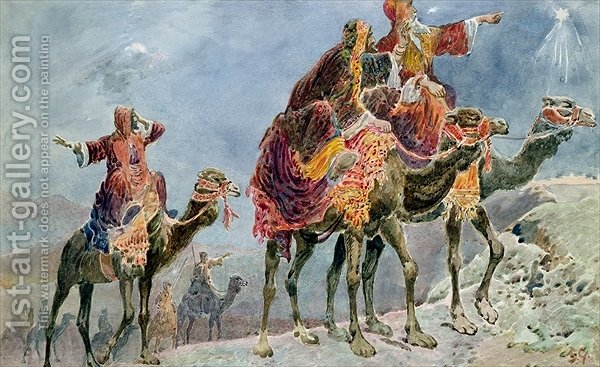 600x367 Three Wise Men Sydney Goodwin Reproduction 1st Art Gallery - Three Wise Men Painting