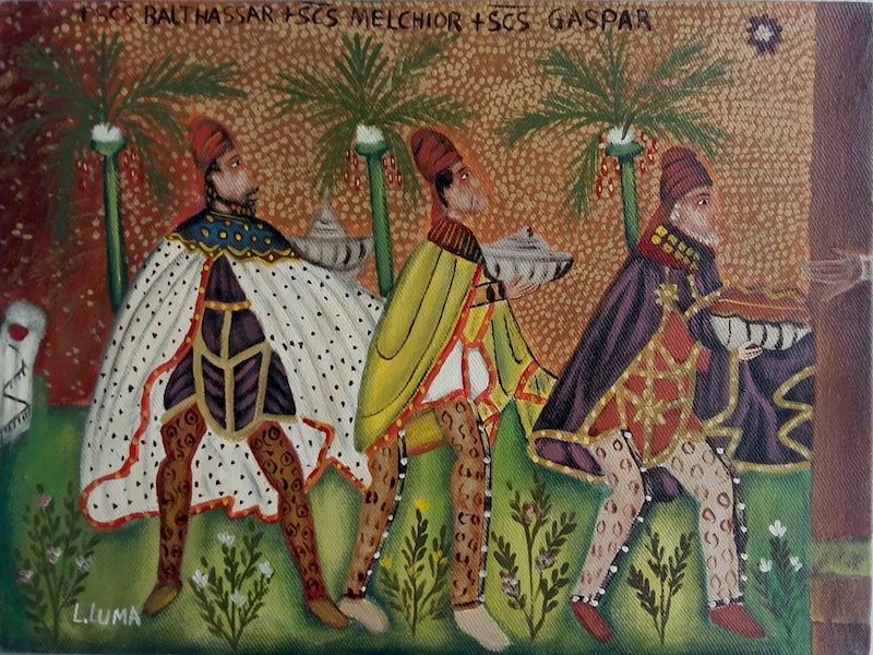 800x600 Three Wise Men By Haitianrtist Louis Luma How To Paint - Three Wise Men Painting