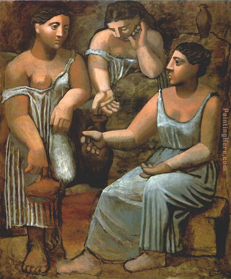 805x971 Pablo Picasso Three Women - Three Women Painting
